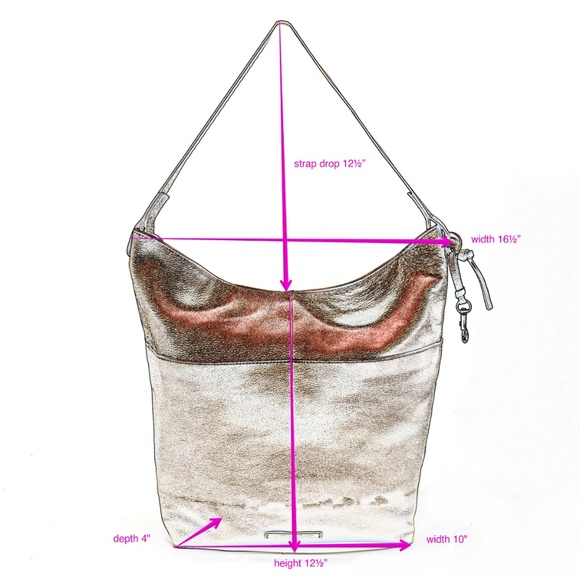 LUCKY BRAND Pebbled Leather Bucket Bag - Picture 2 of 10